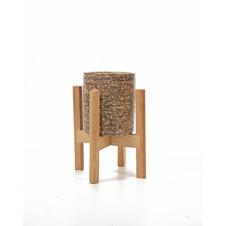 Oliver Wood Indoor Pot Planter Wayfair